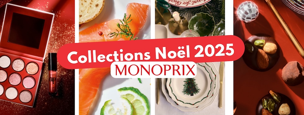 Découvrez la collection de Noël 2025 Monoprix : food, mode, déco, beauté !