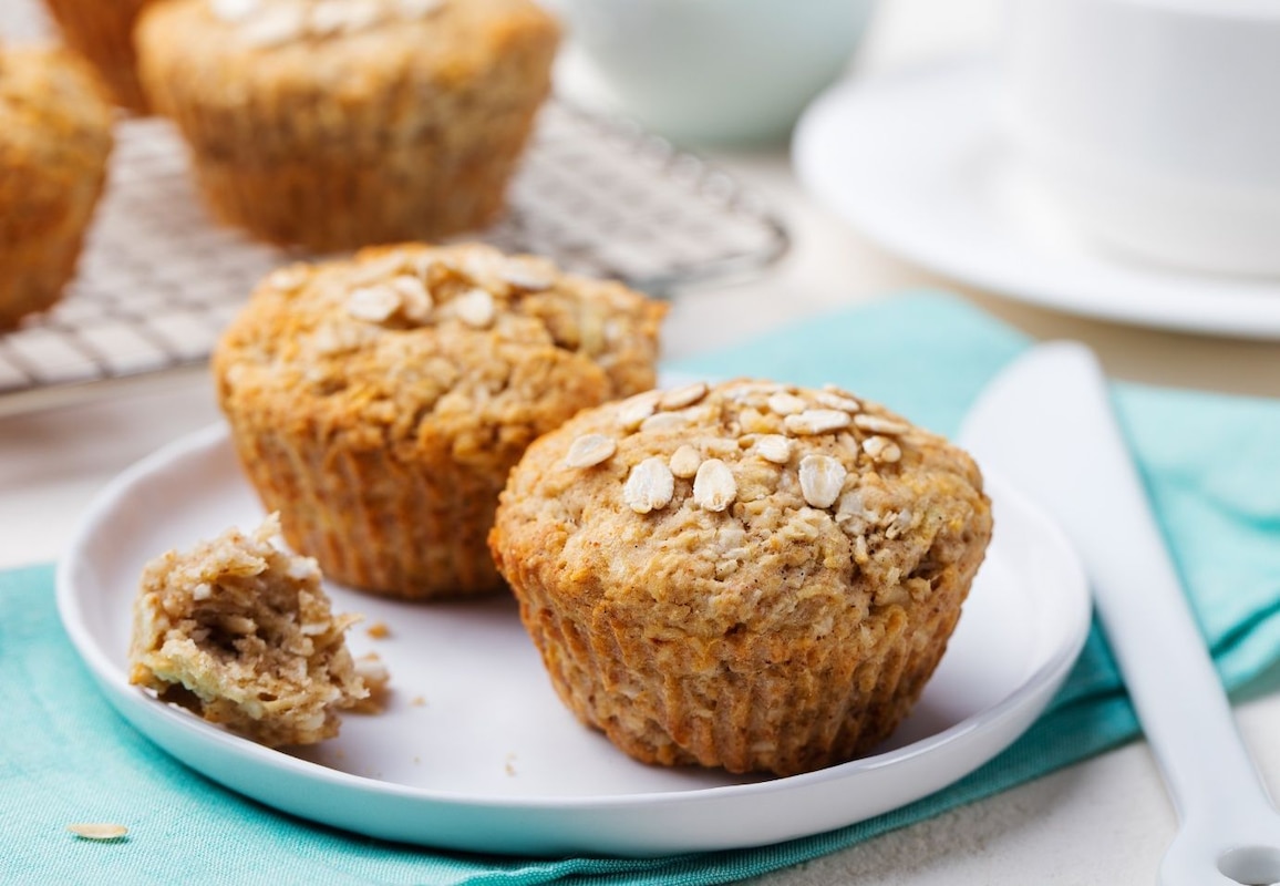 Muffins aux bananes et avoine