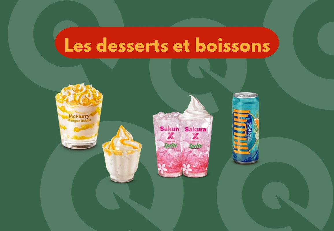 Desserts et boissons croquez le monde 2025