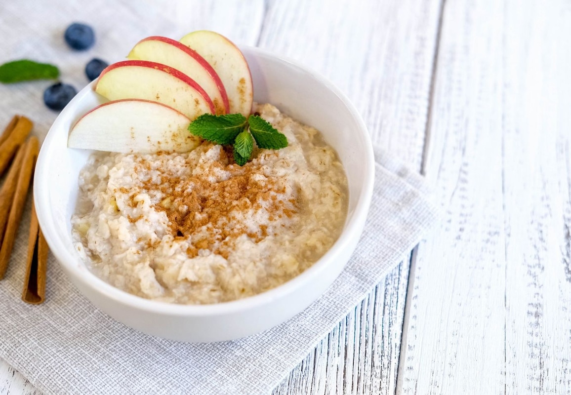 Porridge pomme cannelle