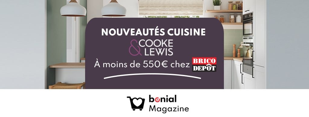 Découvrez les cuisines à moins de 550€ garanties 25 ans chez Brico Dépôt !