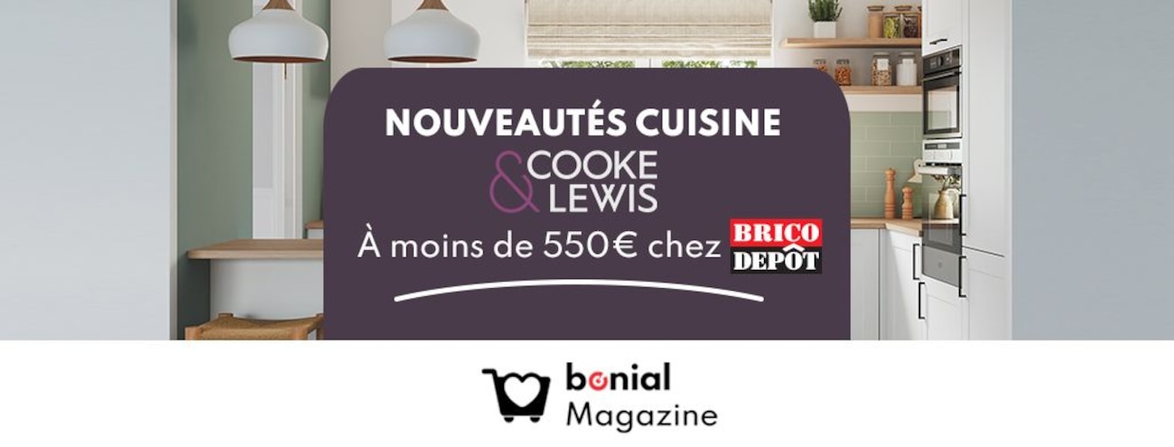 Découvrez les cuisines à moins de 550€ garanties 25 ans chez Brico Dépôt !