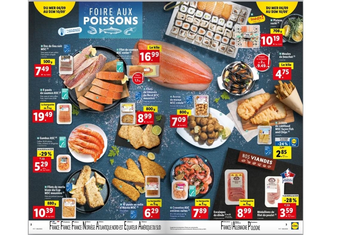 C'est la foire aux poissons chez Lidl !