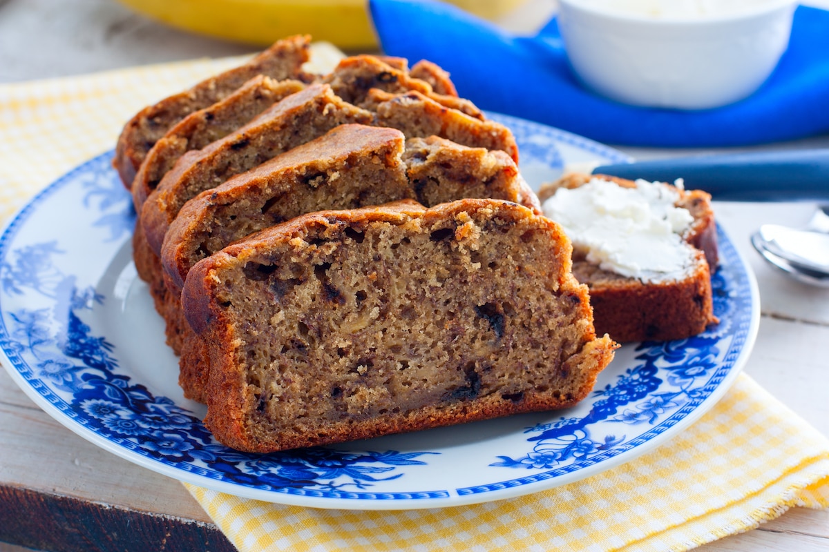 Cake chocolat banane.