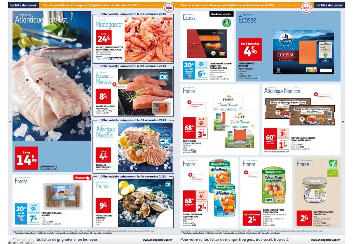 Célébrez la fête de la mer avec les offres Auchan Hypermarché