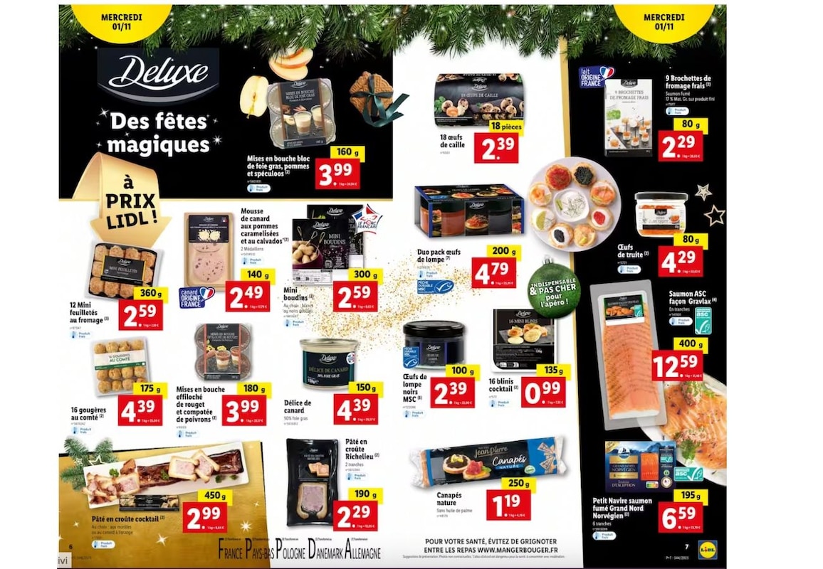 Commencez vos courses de Noël à prix Lidl