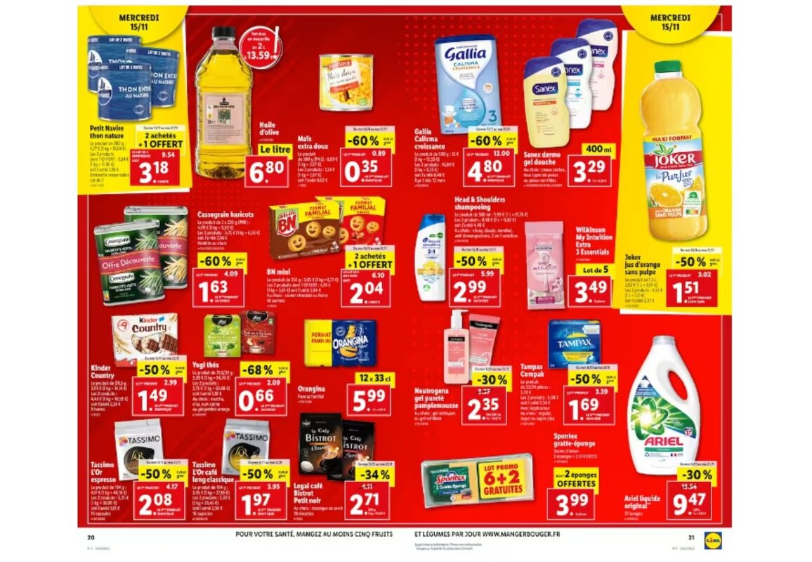 Craquez pour des maxi lots à petits prix avec les arrivages Lidl