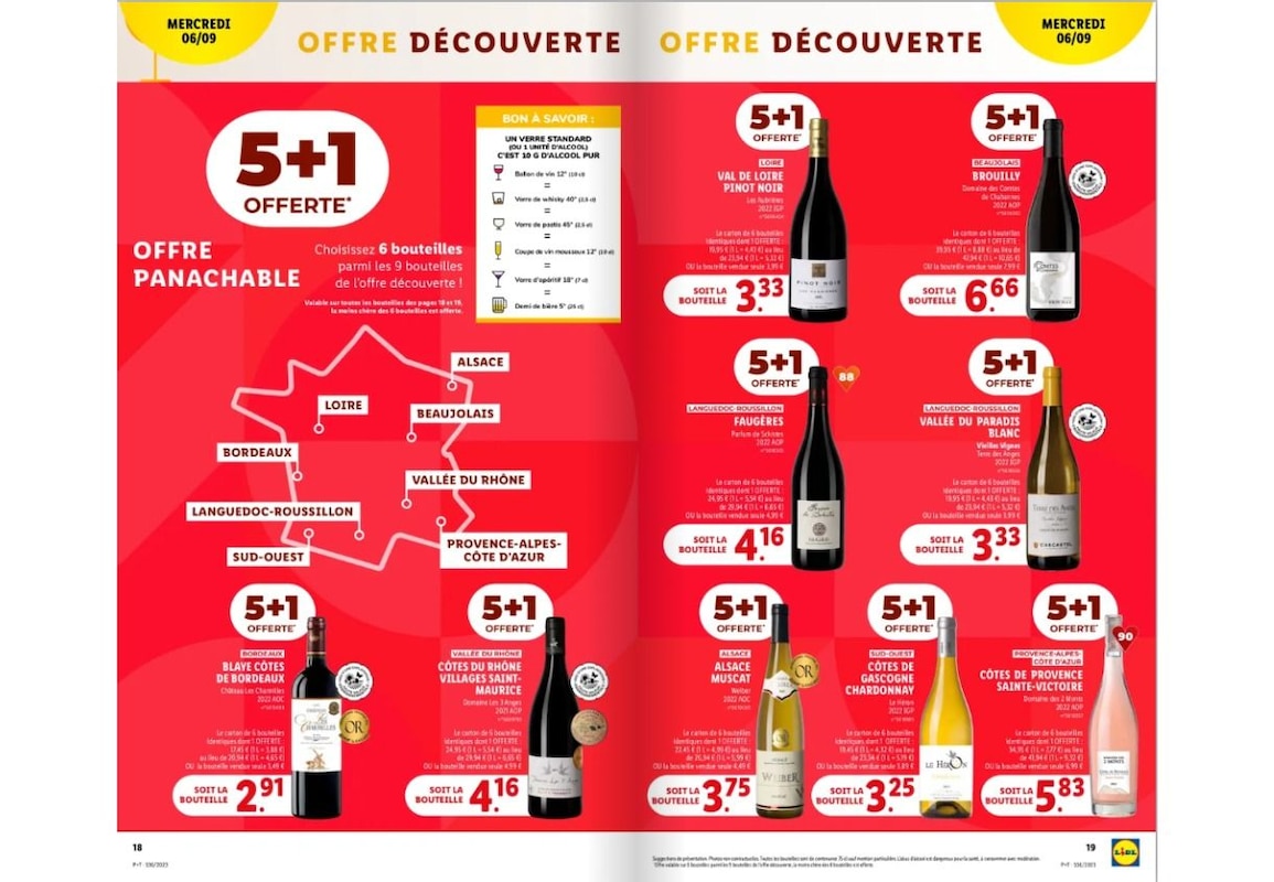 Craquez pour l'offre découverte Foire aux Vins Lidl