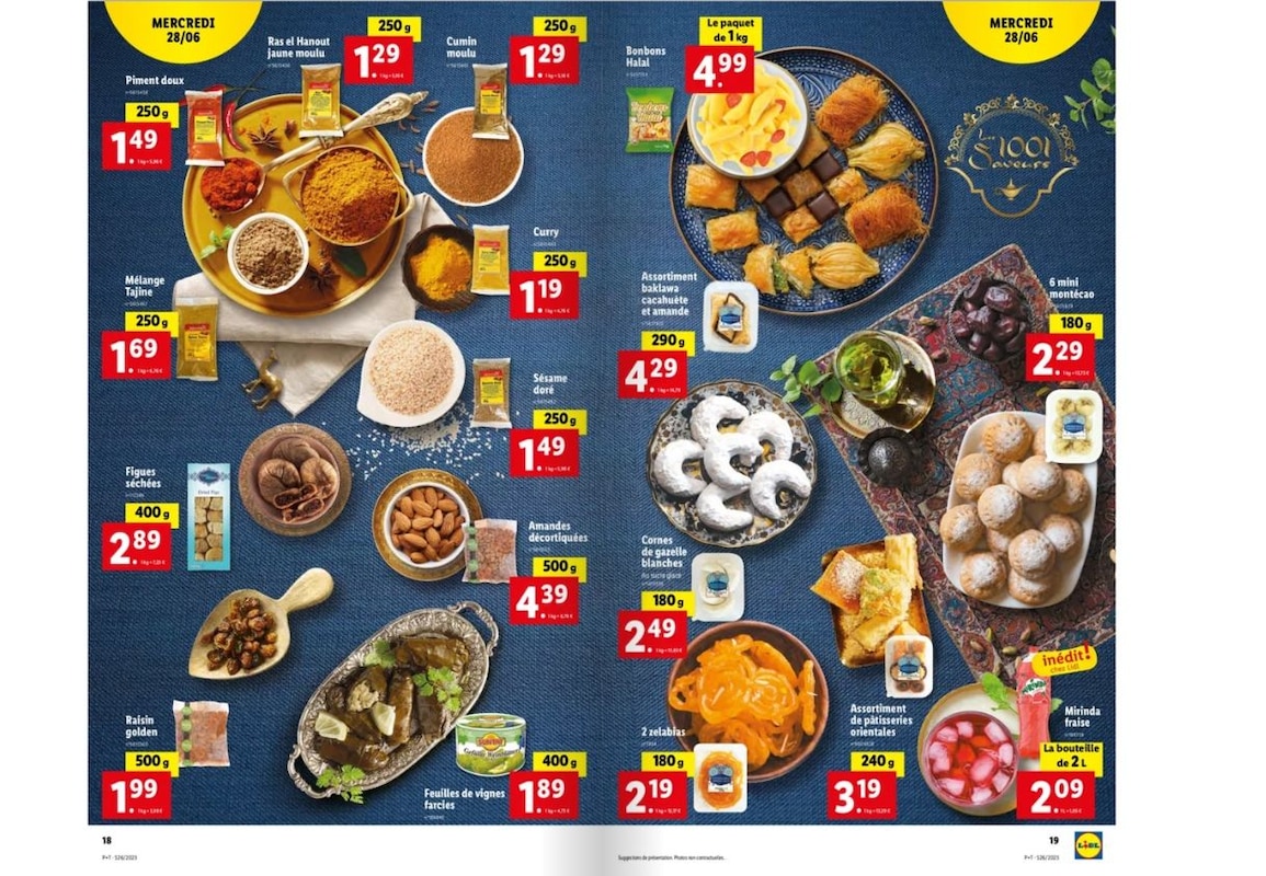 Voir la sélection de produits orientaux chez Lidl