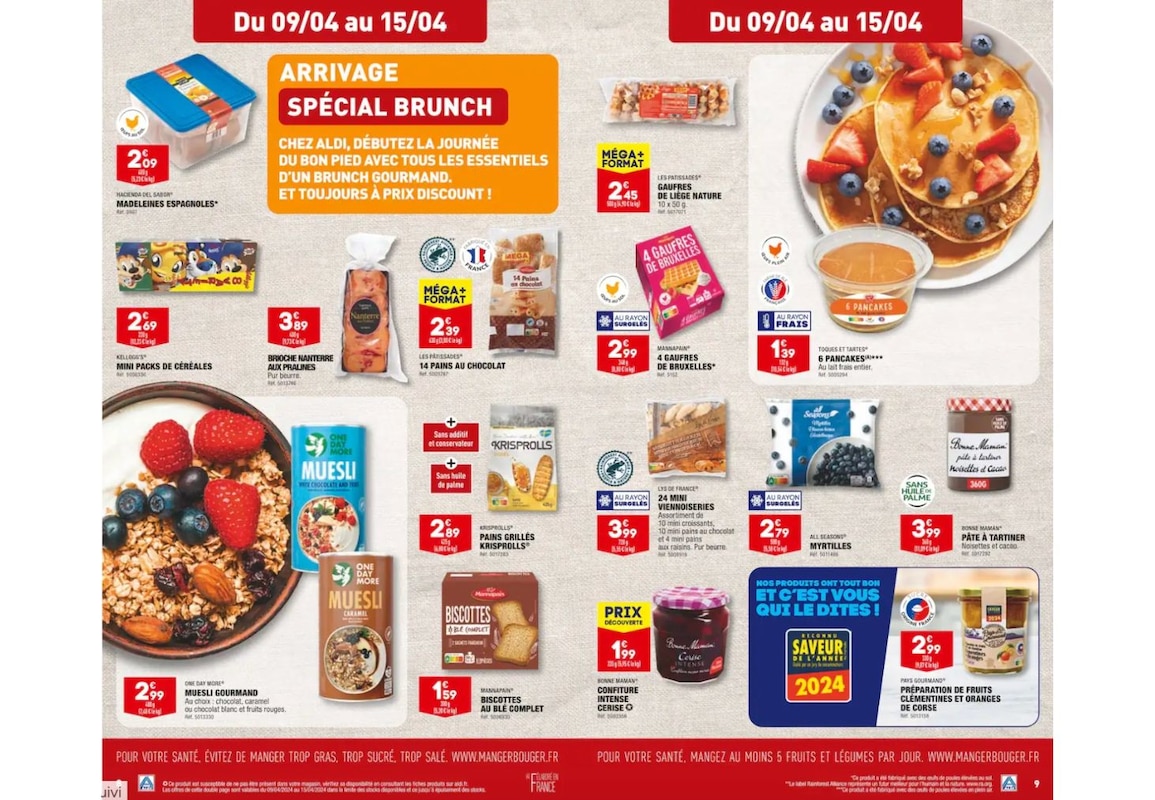 Craquez pour les arrivages spécial brunch chez ALDI