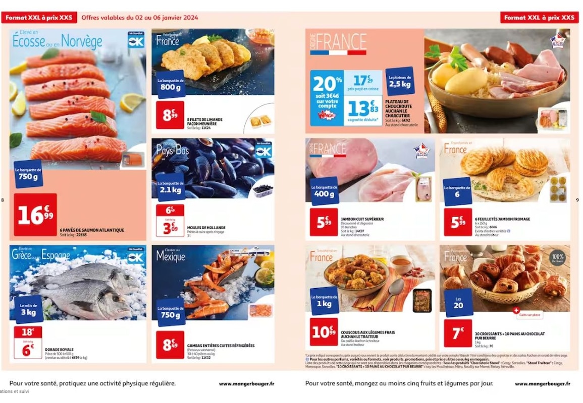 Craquez sur des pièces de viande et poisson XXL à prix XXS chez Auchan