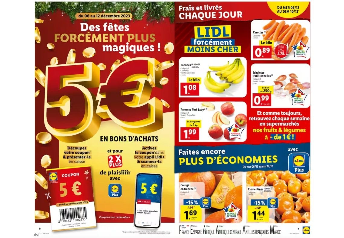 Craquez sur les fruits et légumes du jour chez Lidl