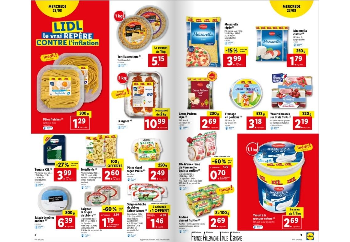 Craquez sur les lots de produits XXL à prix cassé chez Lidl 
