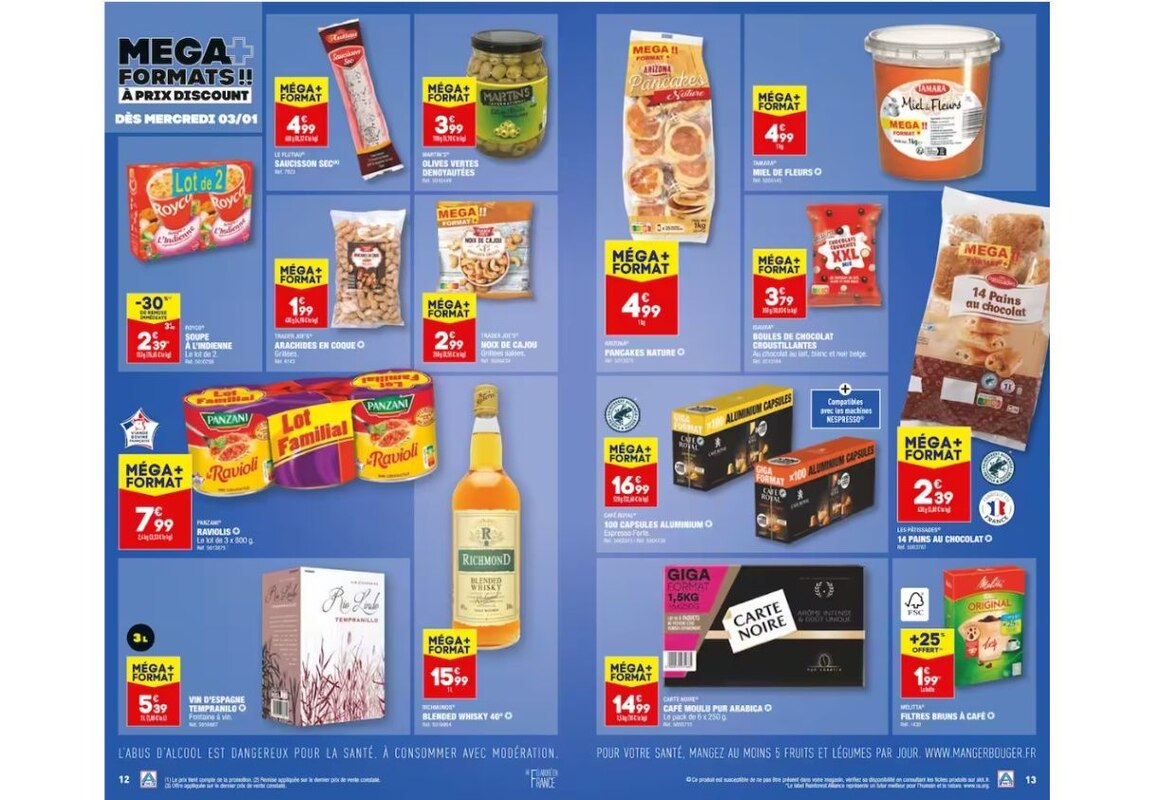 Des mégas formats à prix discount chez ALDI