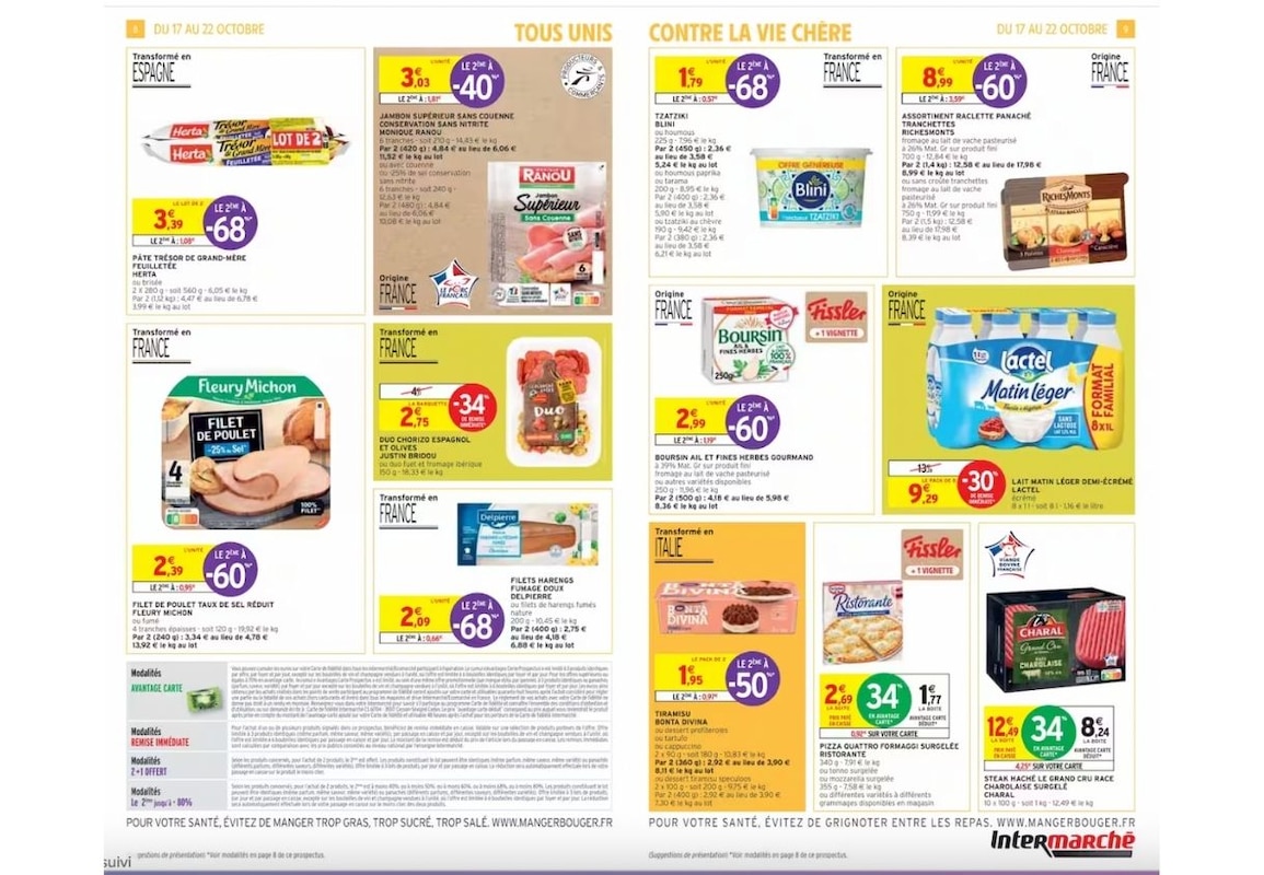 Des produits gourmands à prix cassés sont chez Intermarché