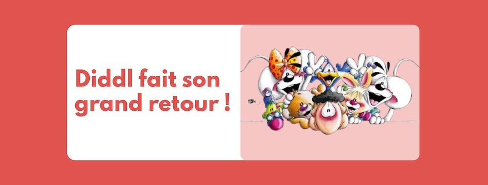 La célèbre souris Diddl revient ce mois-ci en magasin 