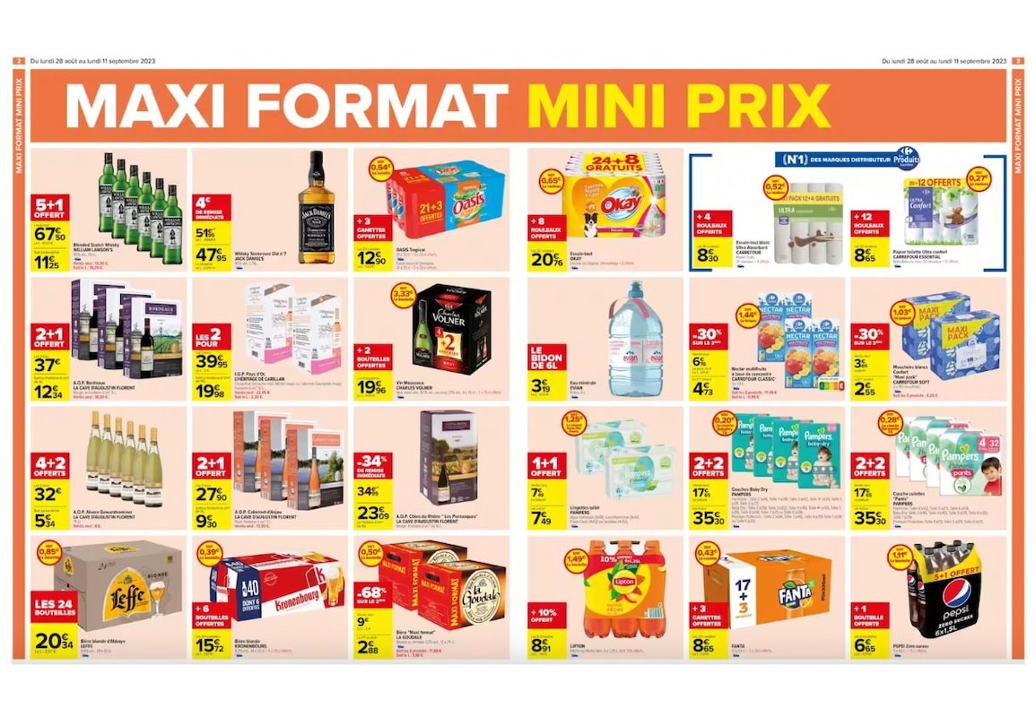 Du maxi format à mini prix disponible chez Carrefour