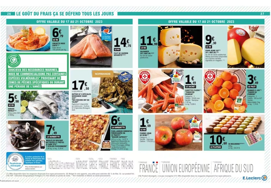 E.Leclerc défend le goût du frais tous les jours avec ses promos