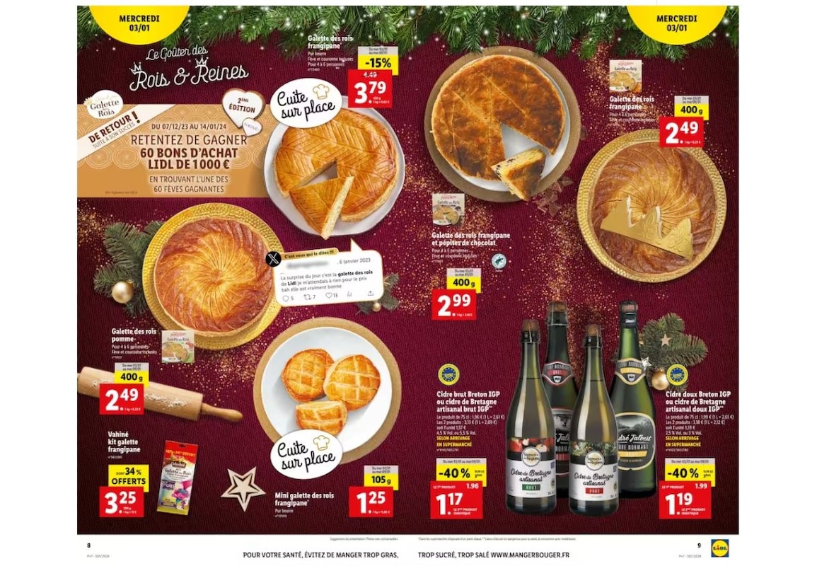 Épiphanie _ le goûter des rois et reines à petit prix est chez Lidl