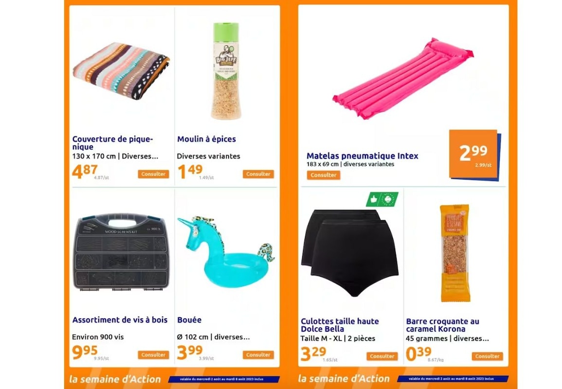Offres vacances d'été Action