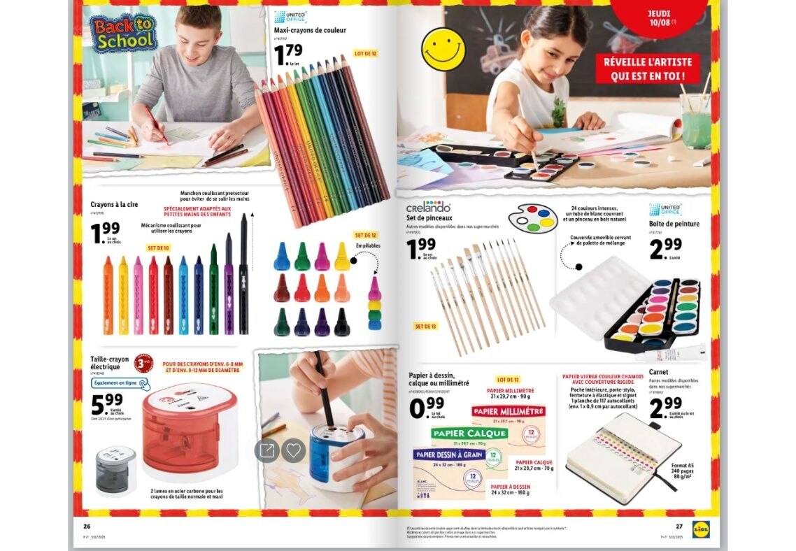 Faites le plein de fournitures spécial arts plastiques à petit prix