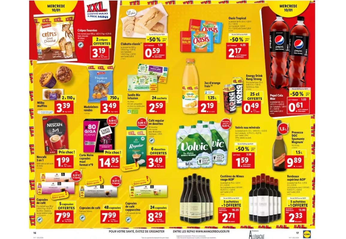 Faites le plein de produits XXL à prix mini chez Lidl