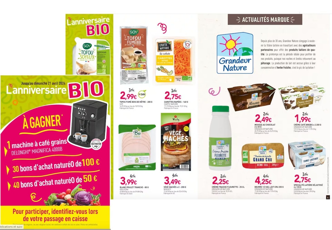 Faites le plein de produits bio avec les offres anniversaire naturéO