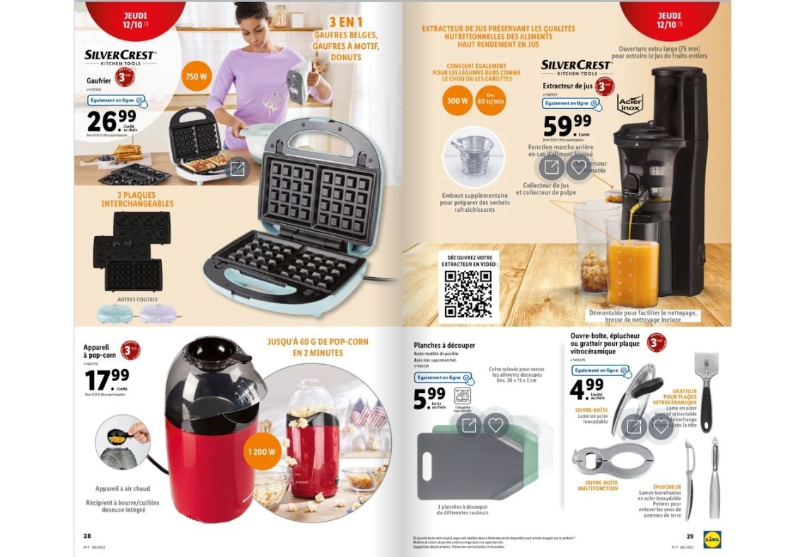 Faites le plein de produits électroménagers Silvercrest pour la cuisine