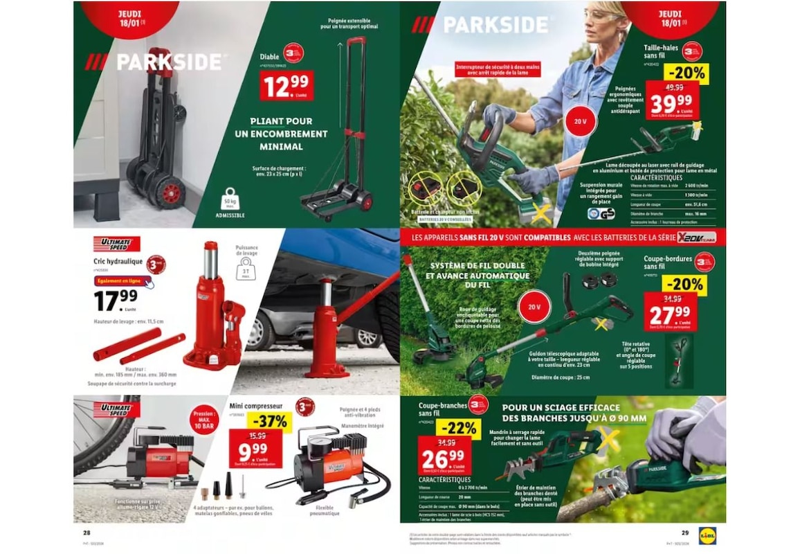 Faites le plein de soldes outils avec les promos Parkside 