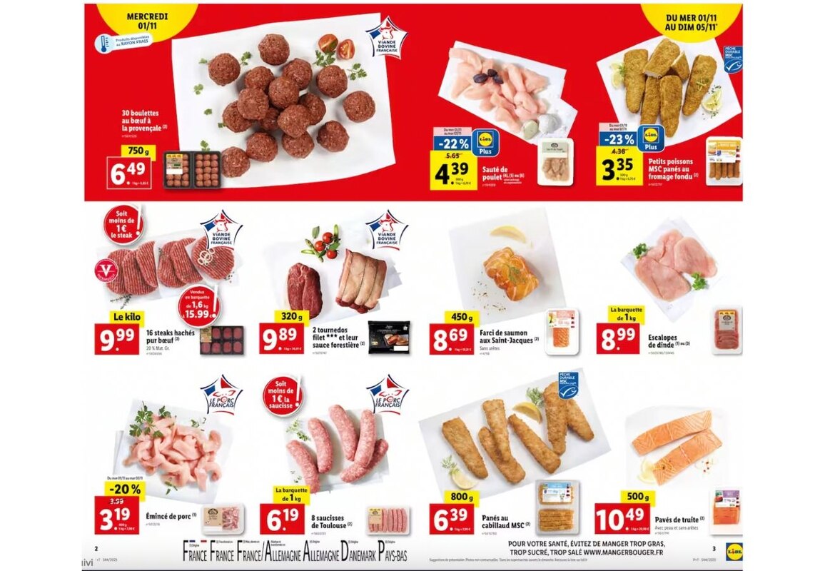 Faites le plein de viandes à petit prix avec la sélection Lidl