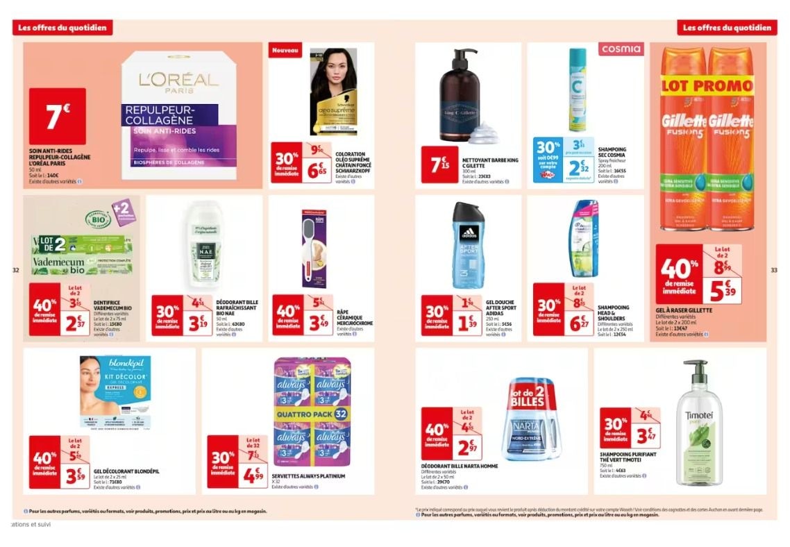 Faites vous une beauté avec les arrivages soins Auchan Hypermarché