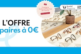 Lunettes Pour Tous : profitez de 2 paires à 0€ !