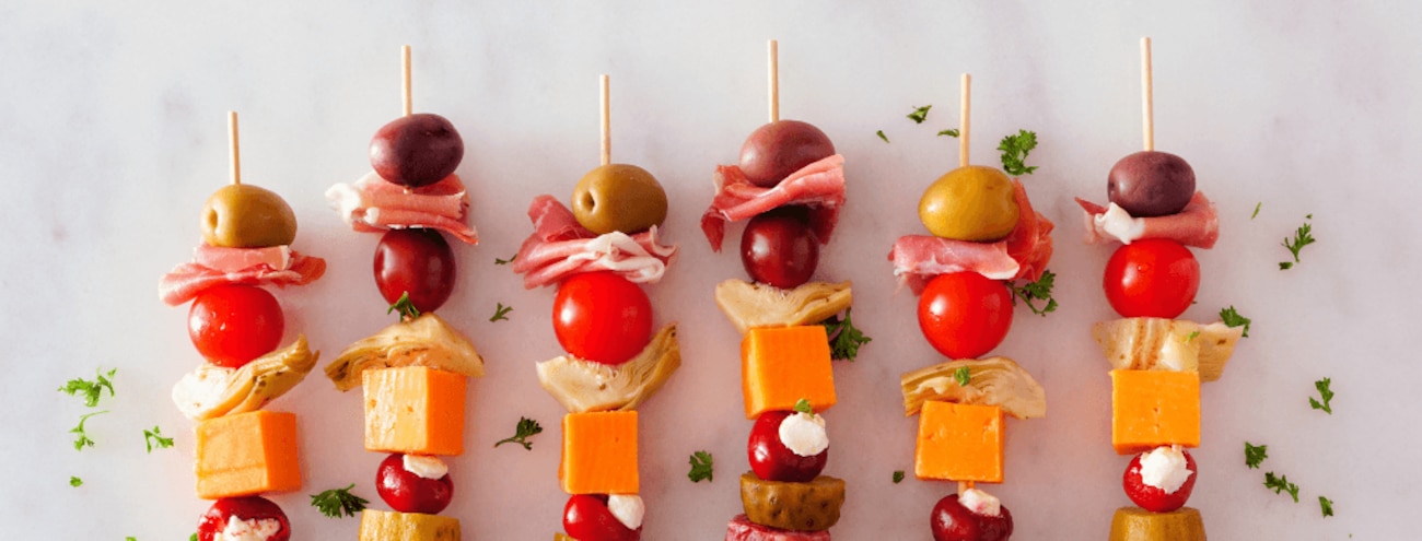 7 recettes de brochettes apéro froides