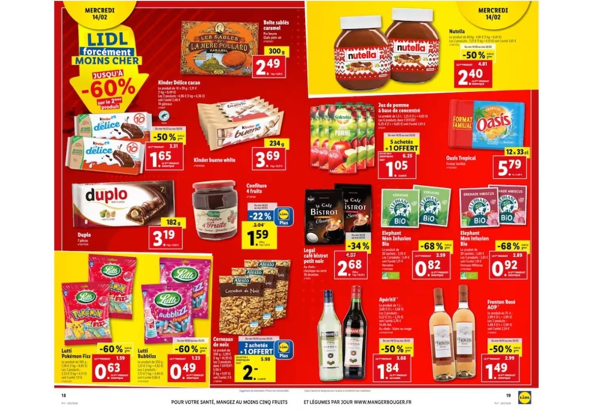 L'allié des prix bas _ profitez de -60%  et jusqu'au -90% sur le 2ème produit acheté Lidl