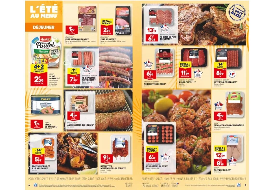 L'été est au menu cette semaine chez ALDI