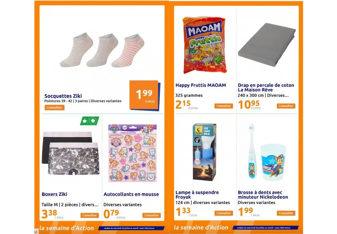 arrivages de produits Pat'Patrouille chez Action