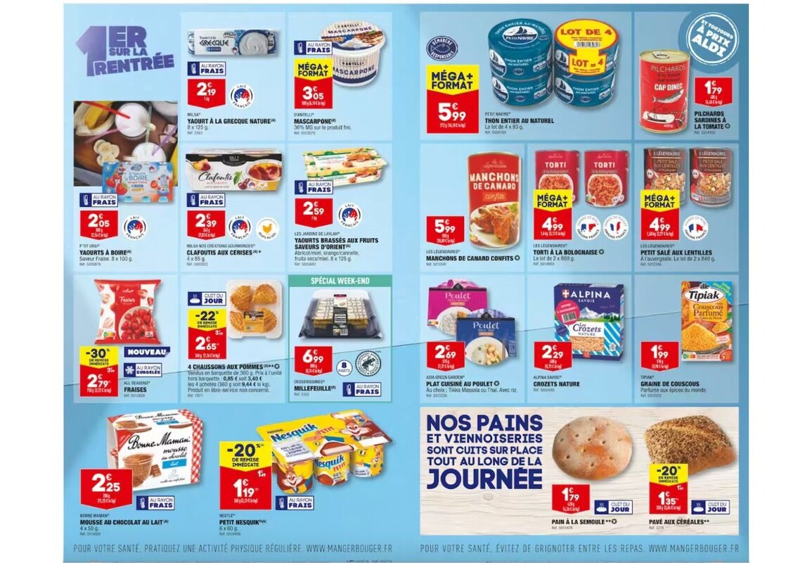 Les premiers prix sont chez ALDI pour la rentrée