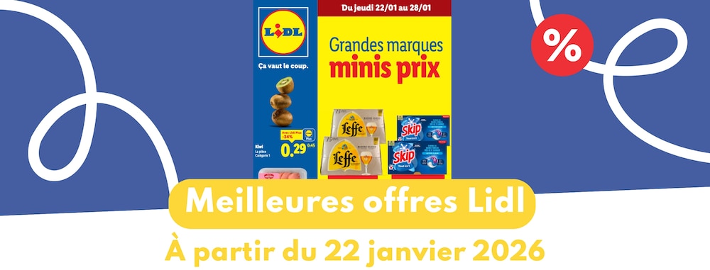 Catalogue Lidl du 22 janvier 2026 : les meilleures offres