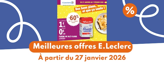 Catalogue E.Leclerc du 27 janvier 2026 : les meilleures offres