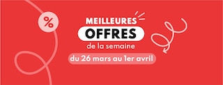 Meilleures offres de la semaine du 26 mars au 1er avril 2025