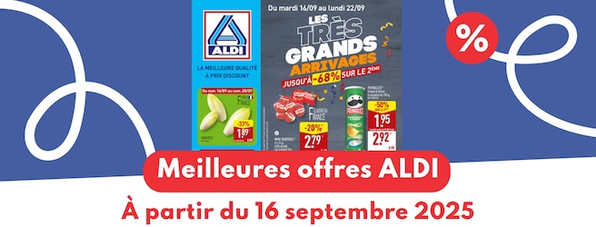 Meilleures offres ALDI du 16 septembre 2025