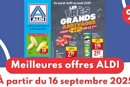 Meilleures offres ALDI du 16 septembre 2025
