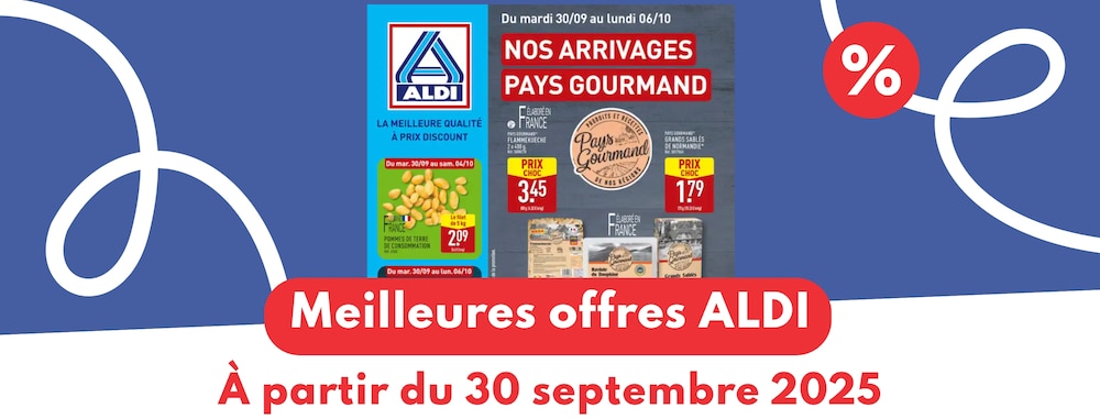 Meilleures offres ALDI du 30 septembre 2025