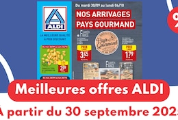 Meilleures offres ALDI du 30 septembre 2025
