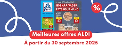 Meilleures offres ALDI du 30 septembre 2025