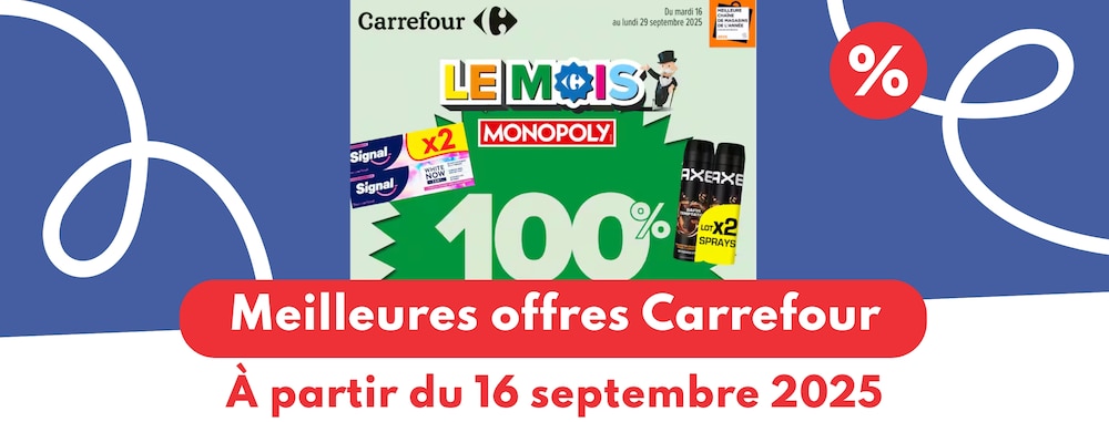 Meilleures offres Carrefour du 16 septembre 2025
