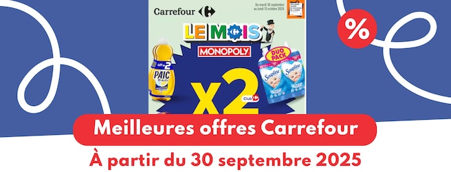 Meilleures offres Carrefour du 30 septembre 2025
