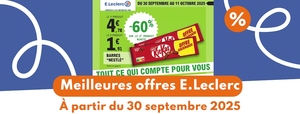 Meilleures offres E.Leclerc du 30 septembre 2025