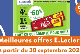 Meilleures offres E.Leclerc du 30 septembre 2025
