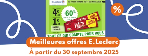 Meilleures offres E.Leclerc du 30 septembre 2025